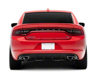 RD Style Rear Diffuser; Matte Black (15-23 Charger R/T, SXT)