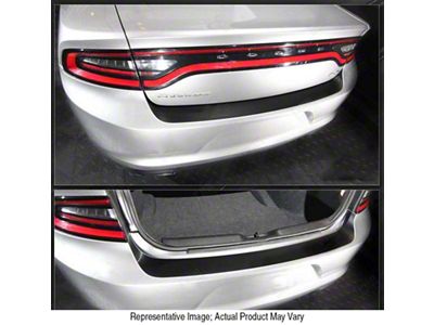 Rear Bumper Top Blackout Decal Stripe; Gloss Red (19-23 Charger)