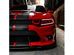 Rear Extensions; Matte Black (15-23 Charger SRT)