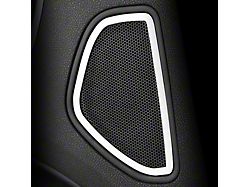 Rear Speaker Trim Rings; Brushed (11-13 Charger)
