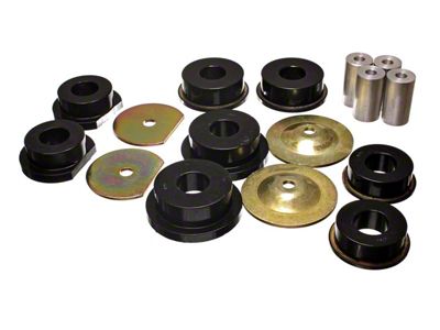 Rear Subframe Bushings; Black (06-14 Charger)