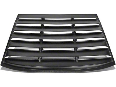 Rear Window Louvers; Gloss Black (06-10 Charger)