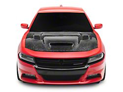 Redeye Style Hood; Gloss Forged Carbon Fiber (15-23 Charger)