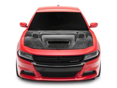 Redeye Style Hood; Gloss Forged Carbon Fiber (15-23 Charger)