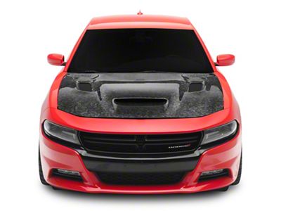 Redeye Style Hood; Gloss Forged Carbon Fiber (15-23 Charger)