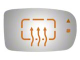 Redi-Cuts Drop Fit Heated Side View Mirror Glass with Blind Spot Cross Path; Passenger Side (11-23 Charger)