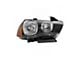 Replacement Halogen Headlight; Black Housing; Clear Lens; Passenger Side (11-14 Charger w/ Factory Halogen Headlights)