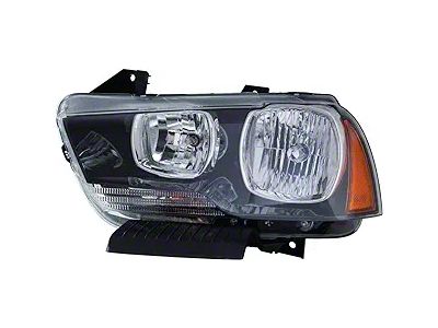 Replacement Halogen Headlight; Driver Side (11-14 Charger w/ Factory Halogen Headlights)