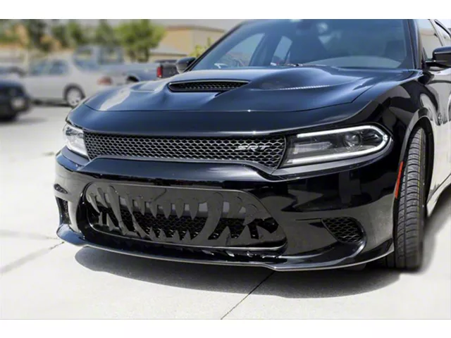 Sabretooth Tooth Lower Grille; Black (15-19 Charger Scat Pack, SRT Hellcat)