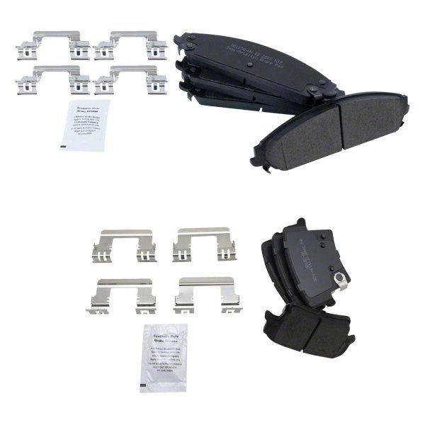 Charger SemiMetallic Brake Pads; Front and Rear (0619 Charger w/ 13.