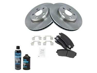 Semi-Metallic Brake Rotor and Pad Kit; Front (09-18 Charger w/ 12.60-Inch Rotors)