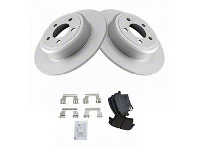 Semi-Metallic Brake Rotor and Pad Kit; Rear (06-19 Charger w/ Solid Rear Rotors)