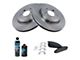 Semi-Metallic Brake Rotor, Pad, Brake Fluid and Cleaner Kit; Front (06-19 Charger w/ 13.60-Inch Front Rotors & Vented Rear Rotors)