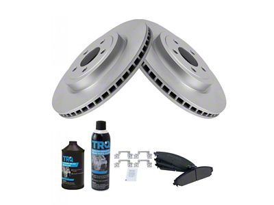 Semi-Metallic Brake Rotor, Pad, Brake Fluid and Cleaner Kit; Front (06-19 Charger w/ 13.60-Inch Front Rotors & Vented Rear Rotors)