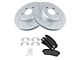 Semi-Metallic Performance Brake Rotor and Pad Kit; Front (06-19 Charger w/ 12.60-Inch Front Rotors)