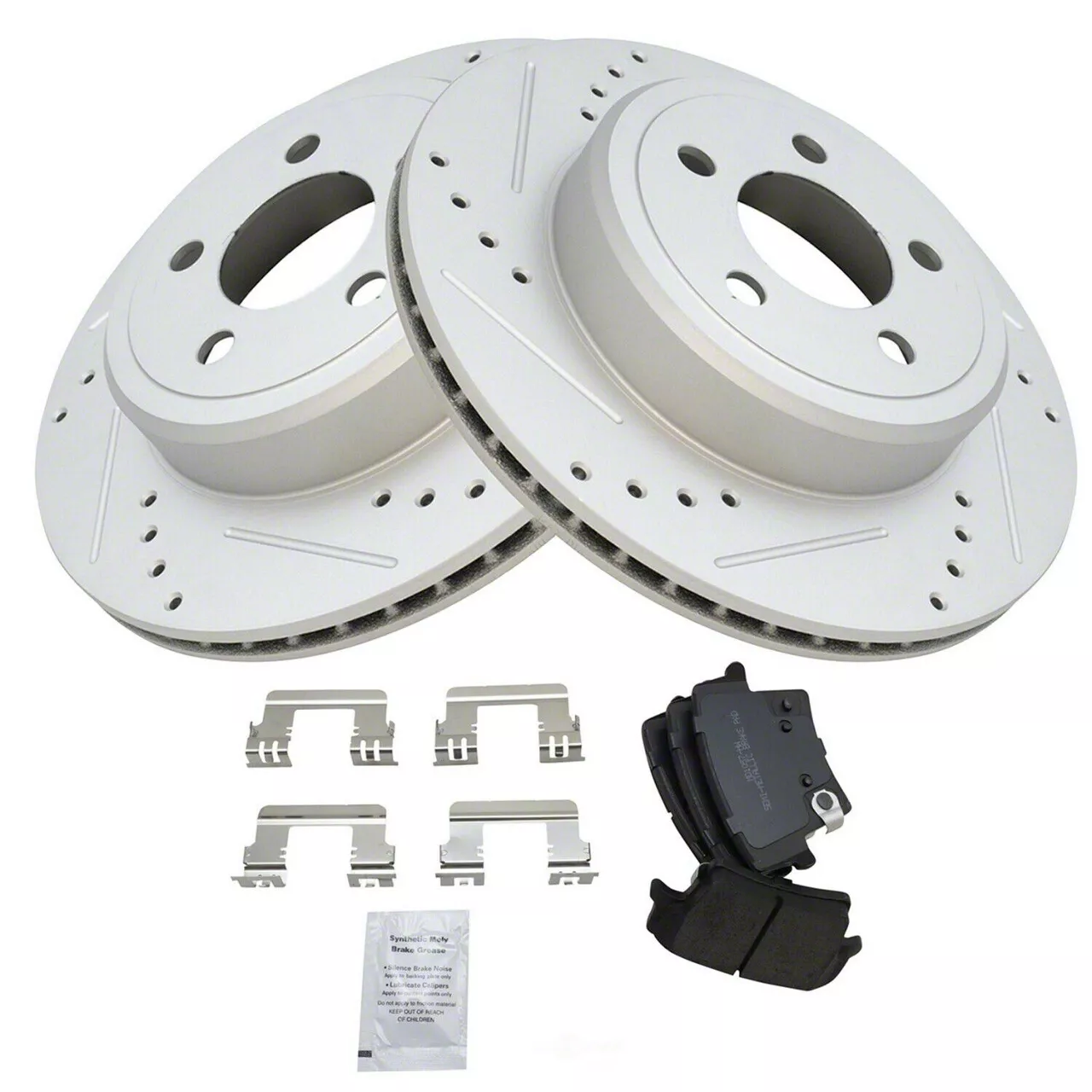 Charger SemiMetallic Performance Brake Rotor and Pad Kit; Rear (0619