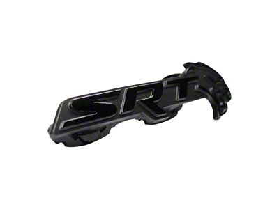 Side Mounted SRT Hellcat Emblem; Black (19-23 Charger SRT Hellcat)