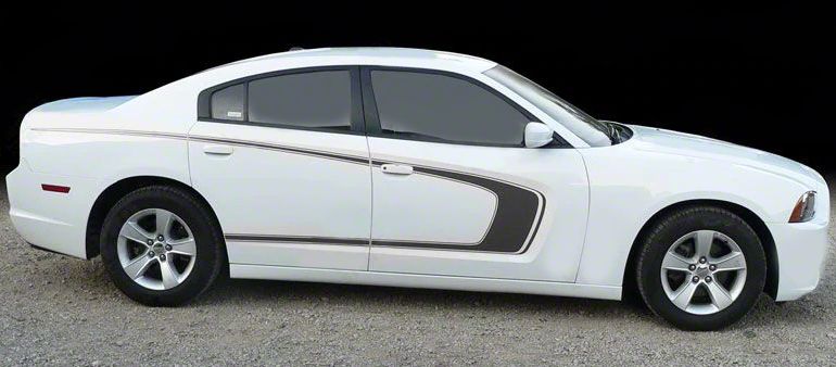 2015 to 2023 Dodge Charger Side Inner Scallop Accent Stripes - Vinyl