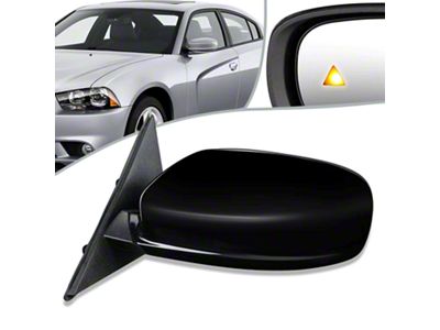 Side View Mirror; Driver Side; Black (11-19 Charger)