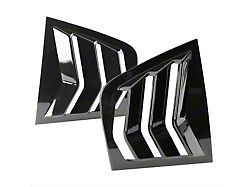 Side Window Louvers; Gloss Black (11-23 Charger)