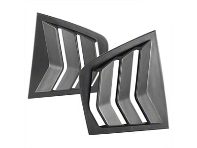 Side Window Louvers; Matte Black (11-23 Charger)