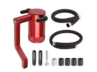 SLX Oil Catch Can; Black (11-23 5.7L HEMI, 6.4L HEMI Charger)