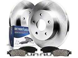 Solid Brake Rotor and Pad Kit; Rear (06-20 RWD V6 Charger w/ Single Piston Front Calipers)