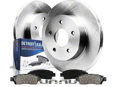 Solid Brake Rotor and Pad Kit; Rear (06-20 RWD V6 Charger w/ Single Piston Front Calipers)