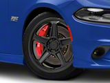 SRT Demon Style Gloss Black Wheel; Rear Only; 20x10.5; 25mm Offset (11-23 RWD Charger, Excluding Widebody)