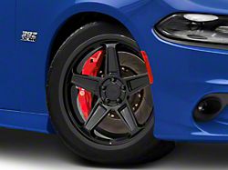 SRT Demon Style Gloss Black Wheel; 20x9; 19mm Offset (11-23 RWD Charger, Excluding Widebody)