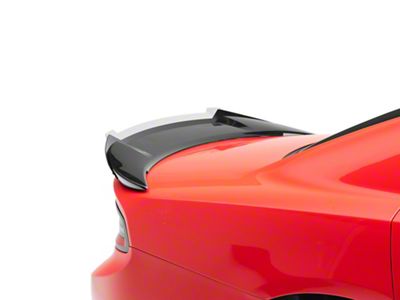 SRT Extended Style Wickerbill Rear Spoiler; Gloss Black (15-23 Charger)