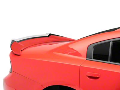 SRT Hellcat Extended Style Rear Spoiler with Wickerbill Insert; Unpainted (15-23 Charger)