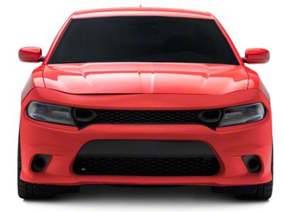 SRT Hellcat Style Front Bumper with Fog Light Cover Assembly; Unpainted (15-23 Charger)