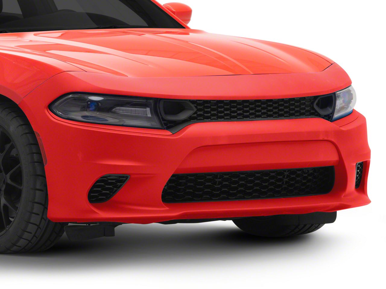 Charger SRT Hellcat Style Front Bumper; Unpainted (15-23 Charger