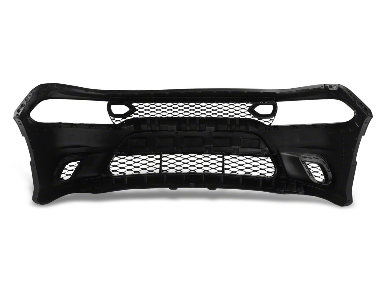 Charger SRT Hellcat Style Front Bumper; Unpainted (15-23 Charger 