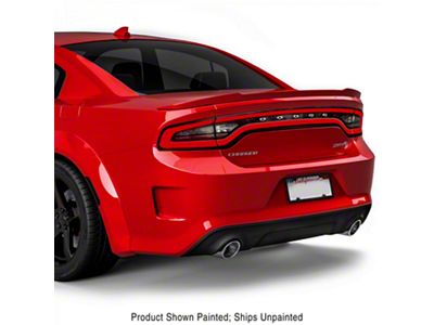 SRT Hellcat Style Rear Bumper; Unpainted (15-23 Charger)