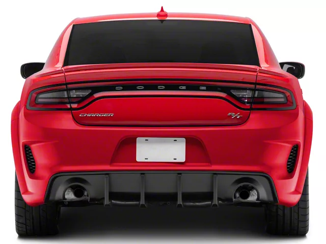 SRT Hellcat Widebody Style Rear Bumper; Unpainted (15-23 Charger)