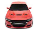 SRT Performance Style Front Air Vented Hood; Unpainted (15-23 Charger)