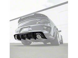 SRT Performance Style Rear Diffuser; Glossy Black (20-23 Charger Widebody)