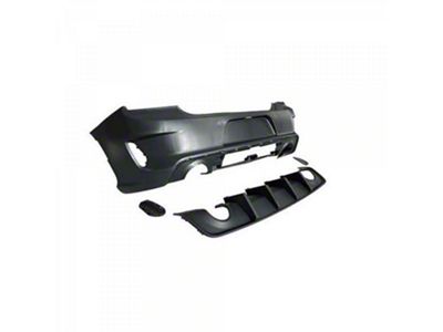 SRT Style Rear Bumper; Unpainted (21-23 Charger)