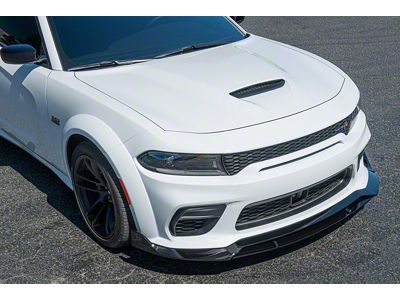 SRT Widebody Performance Front Chin Splitter; Gloss Black (20-23 Charger SRT Hellcat Widebody)