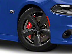 SRT8 Style Black Wheel; 20x9; 20mm Offset (11-23 RWD Charger, Excluding Widebody)