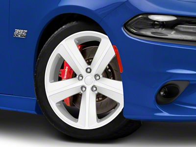 SRT8 Style Silver Wheel; 20x9; 20mm Offset (11-23 RWD Charger)