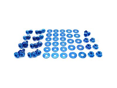 Stage 1 Titanium Hardware Engine Bay Kit; Blue (15-23 Charger)