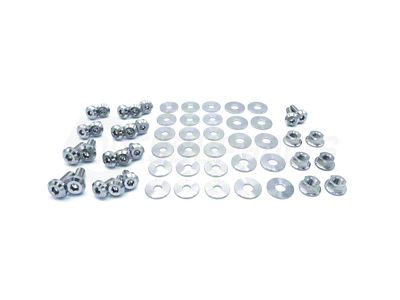 Stage 1 Titanium Hardware Engine Bay Kit; Polished (15-23 Charger)