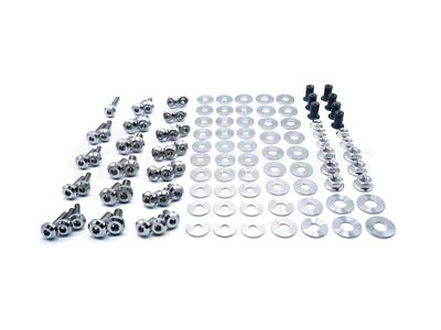 Stage 2 Titanium Hardware Engine Bay Kit; Polished (15-23 Charger)