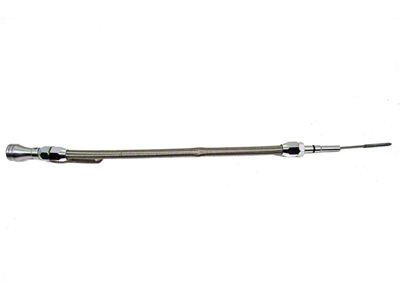 Stainless Braided Center Sump Oil Pan Flexible Dipstick; Natural (06-23 V8 HEMI Charger, Excluding 6.2L)