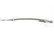 Stainless Braided Center Sump Oil Pan Flexible Dipstick; Natural (06-23 V8 HEMI Charger, Excluding 6.2L)