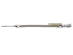 Stainless Braided Center Sump Oil Pan Flexible Dipstick; Natural (06-23 V8 HEMI Charger, Excluding 6.2L)