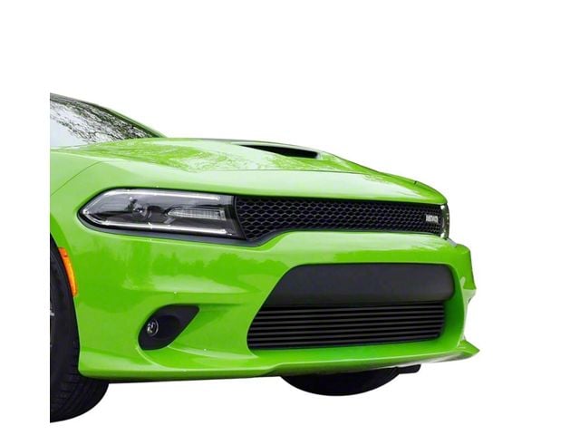 Stainless Steel Billet Lower Grille; Black (15-18 Charger Daytona, R/T Scat Pack, SRT 392, SRT Hellcat w/o Adaptive Cruise Control; 19-23 Charger GT, R/T w/o Adaptive Cruise Control)